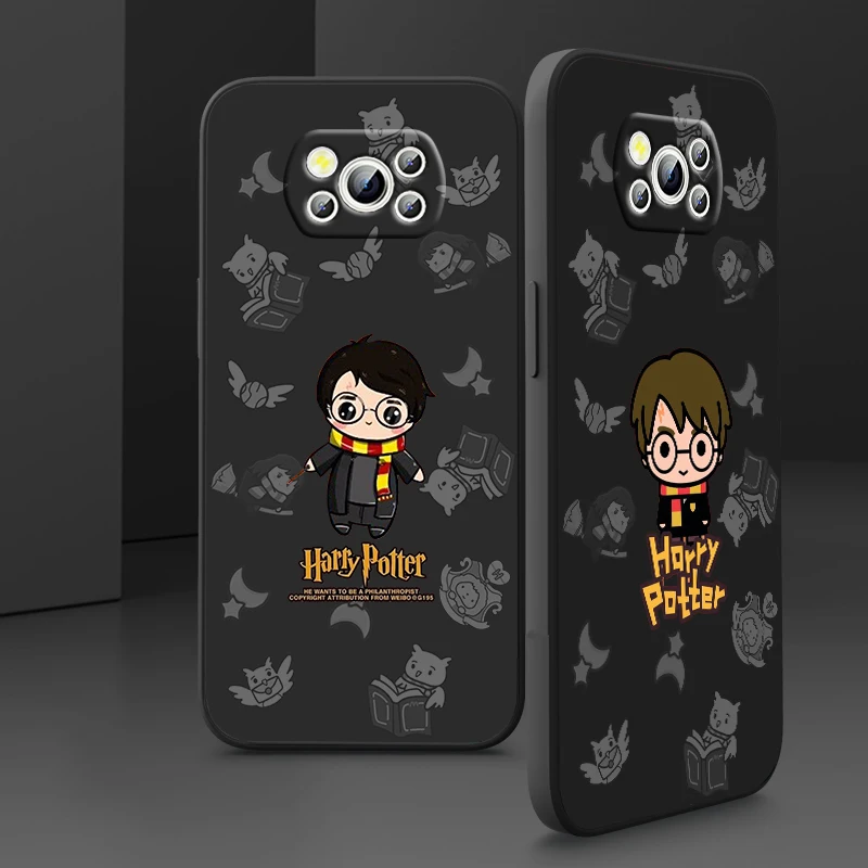 

Liquid Rope Cover Cute Potters Ring Harries Art Phone Case For Xiaomi Mi Poco M5s M5 X4 X3 M4 M3 F4 F3 GT Pro NFC 5G Soft Funda
