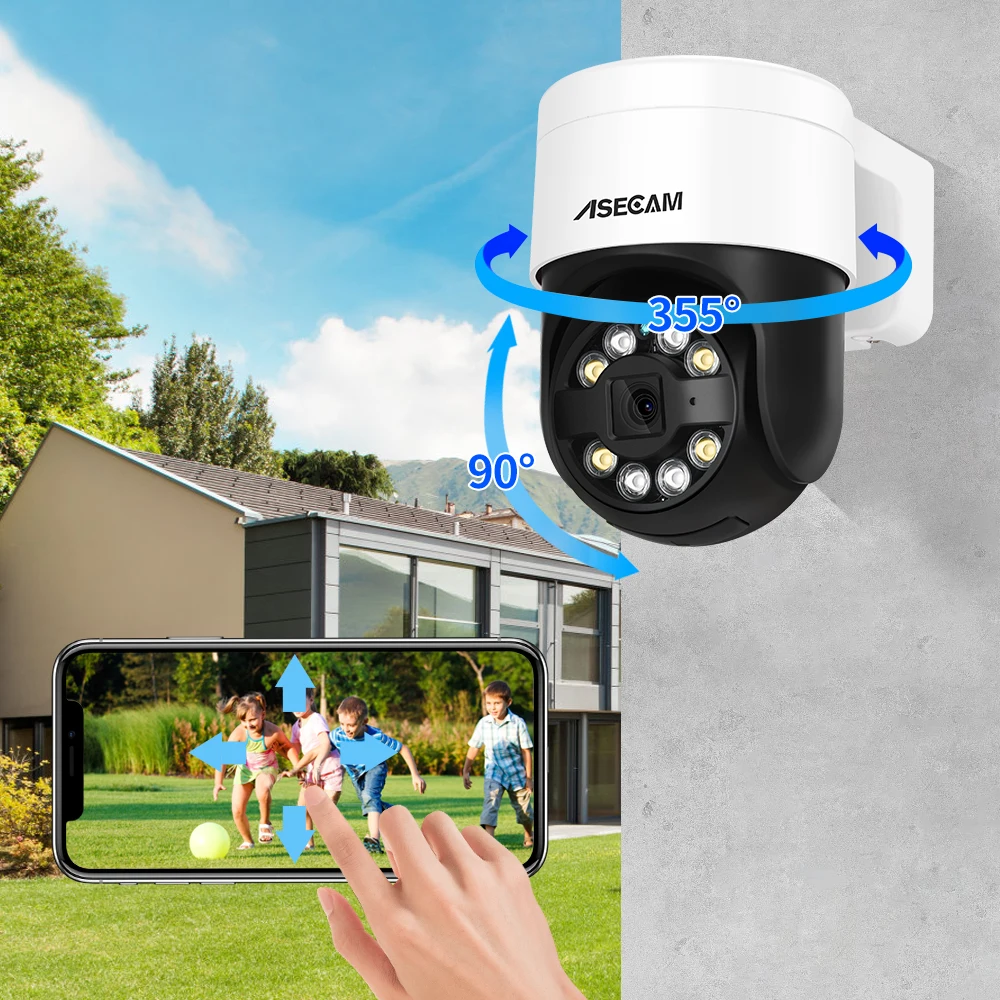 Фото ASECAM 8MP 4K видео наблюдение PTZ POE камера H.265 Onvif Xmeye №3