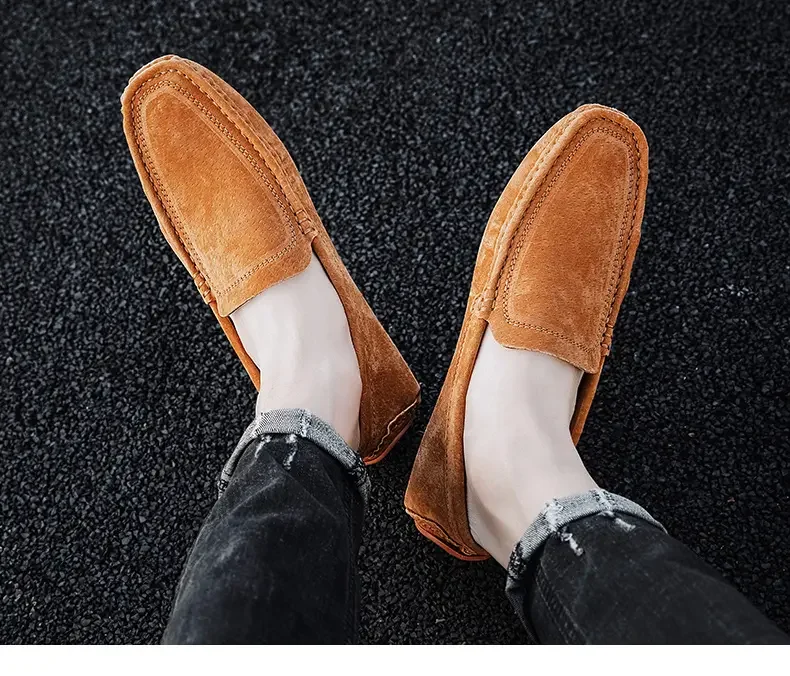 

2021 New Shoes Men Loafers Light Walking Mesh Breathable Spring Autumn Comfortable Casual Shoes Men Sneakers Large Size 38~47