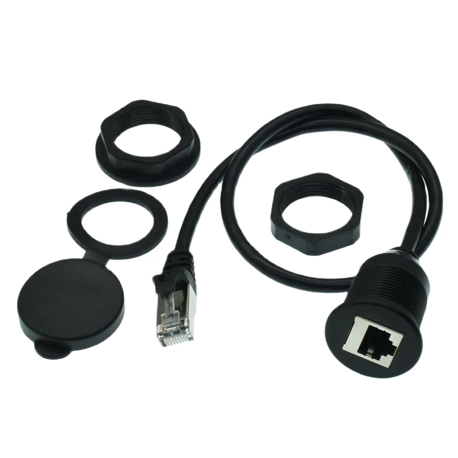 Водонепроницаемый клеммный разъем RJ45 Ethernet LAN быстро подключенный экран