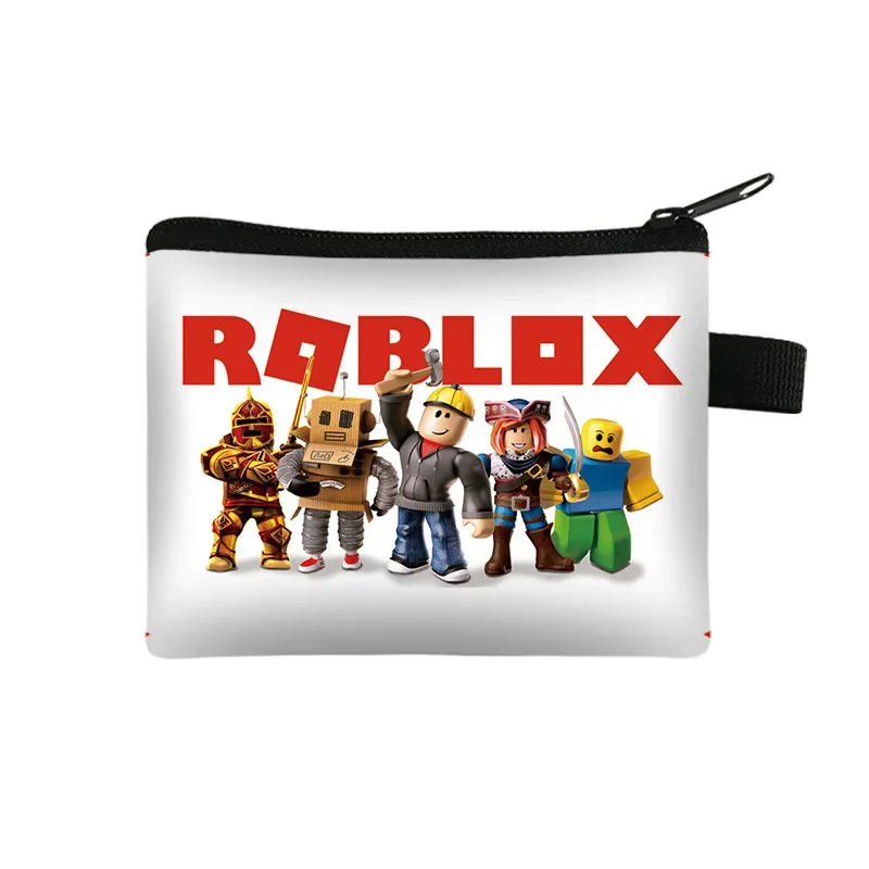 Фото Новый кошелек для монет Roblox, милый мультяшный аниме-кошелек, портативная сумка для хранения денег и монет, симпатичная мини-сумочка для карт, органайзер для ключей, подарки №2