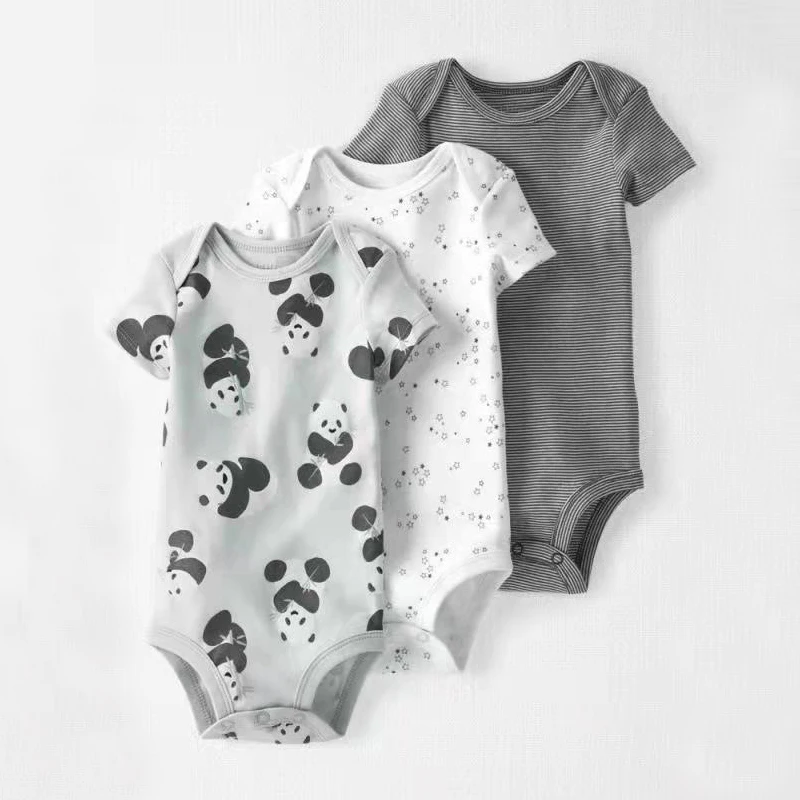 

Summer Baby Rompers 3-pack infantil Jumpsuit Boy&girls clothes Summer High quality Striped newborn ropa bebe Clothing Costume