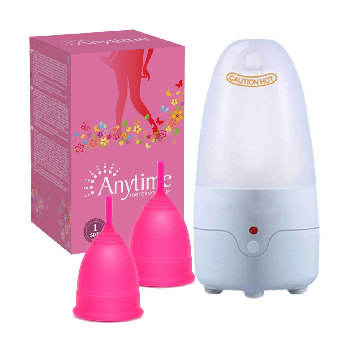 

2 шт./комплект, Женская менструальная чаша из силикона