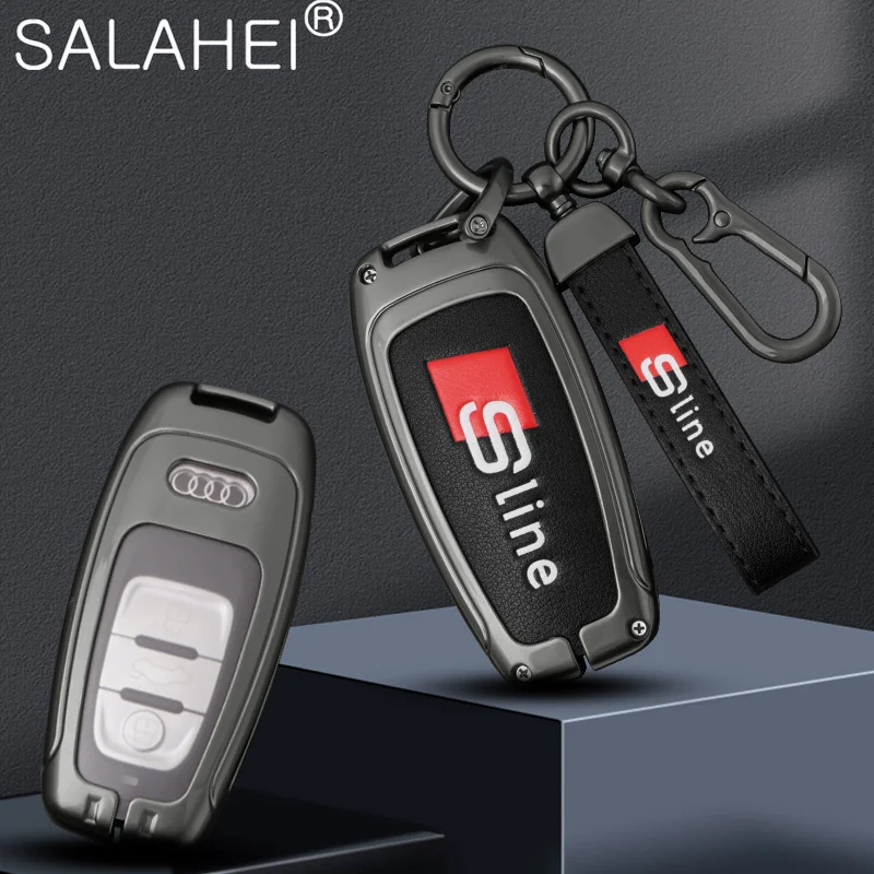 

Car Key Fob Case Cover Shell For Audi Sline Q8 RS Q8 A6 C8 S6 RS6 A7 S7 RS7 A3 8Y A8 D5 4N RS E-tron GT Q4 Q7 4M Accessories