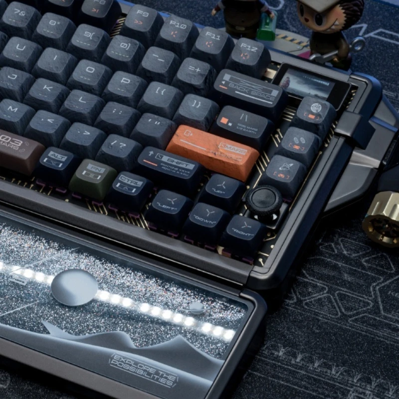 KeysMe Mars03 Алюминиевая беспроводная трехрежимная механическая клавиатура на заказ