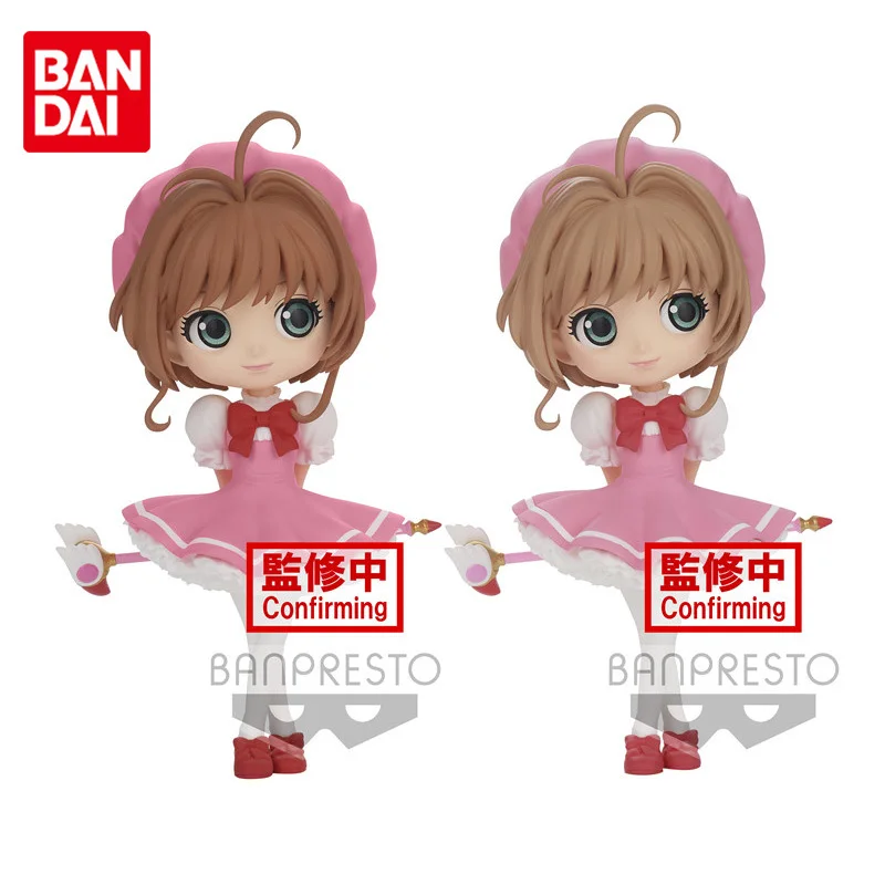 

BANDAI Genuine Q Posket Cardcaptor Sakura Clear Card Kinomoto Sakura Kawaii Cute Anime Action Figure Toys Girls Kids Gifts