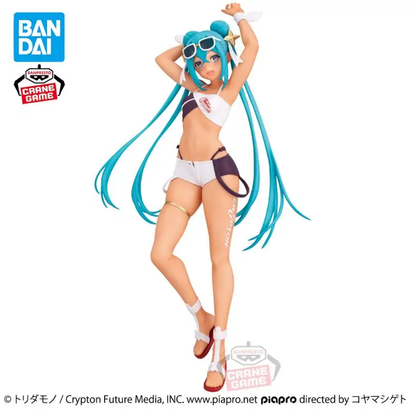 Оригинальная в наличии Banpresto Hatsune Miku Racing 2023 экшн-фигурка тропического аниме