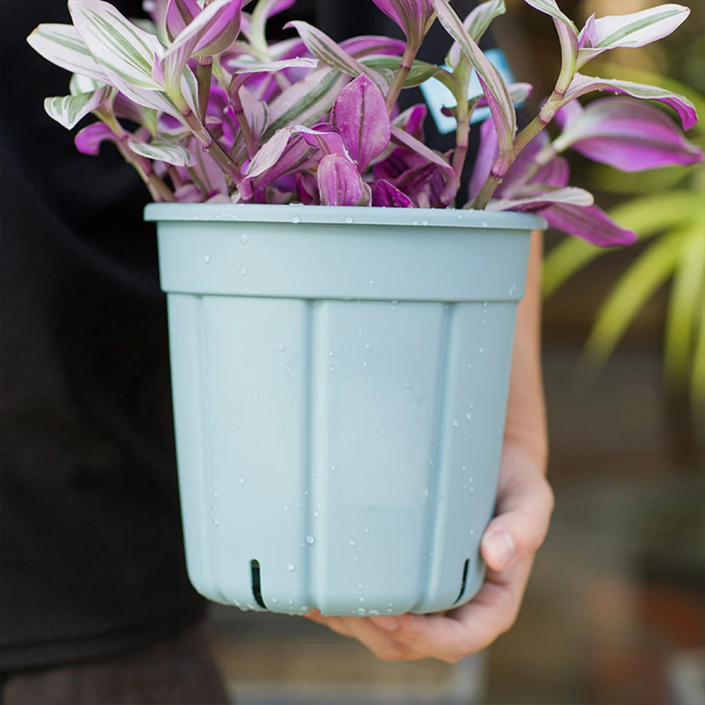 

5pieces Clear Plastic Flower Pot With Multiple Drainage Holes For Orchids Providing Orchids