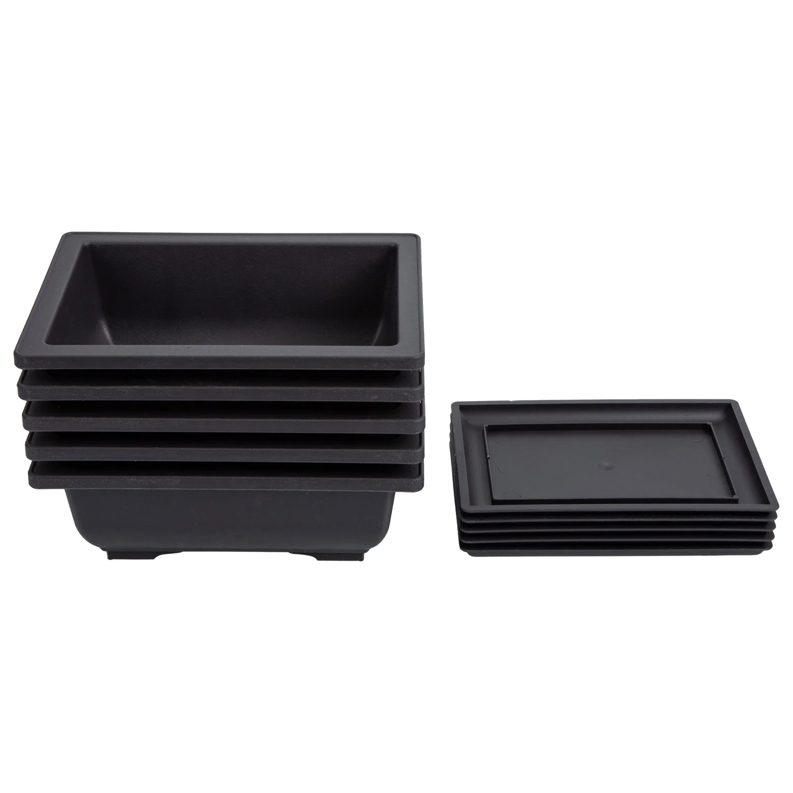 

5 Sets Outdoor Planters Potted Trays Planter Pot Saucer Pot Trays Flower Pot Plastic Planter Tray