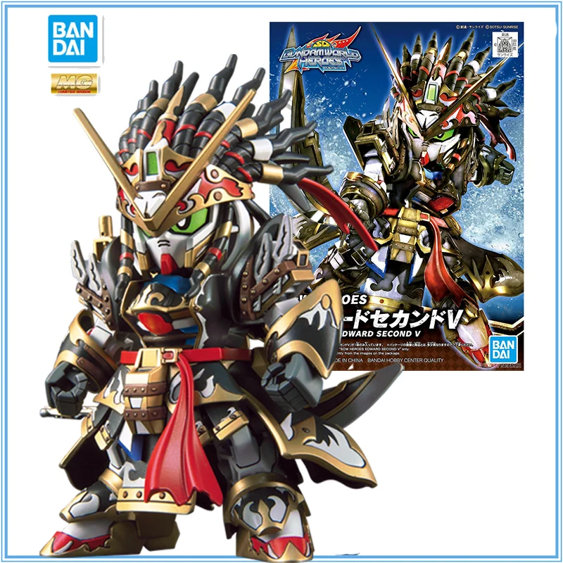 

Bandai Figure BB Warrior SD Gundam Edward V2 Type Assembly Gundam Model Anime Character Action Doll Collect Gift Toy for Kids