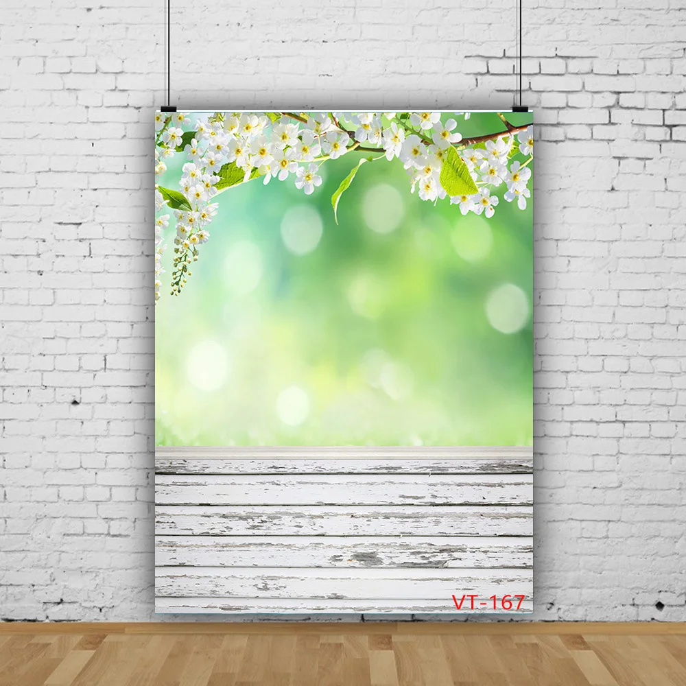 

Vinyl Custom Spring Landscape Photography Background Flower Floor Valentine's Day Background Photos Newborns Photography VT-01