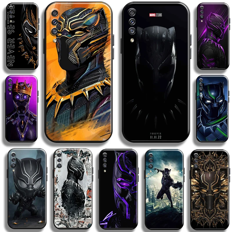 

Marvel Avengers Black Panther For Samsung Galaxy A50 Phone Case Cases TPU Carcasa Funda Coque Shell Back Liquid Silicon Cover