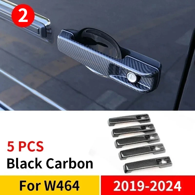 Для Mercedes-Benz G Class W463 W464 W465 G65 G55 G63 G500 G550 Внешняя дверная ручка и чаша из сухого углеродного волокна, аксессуары