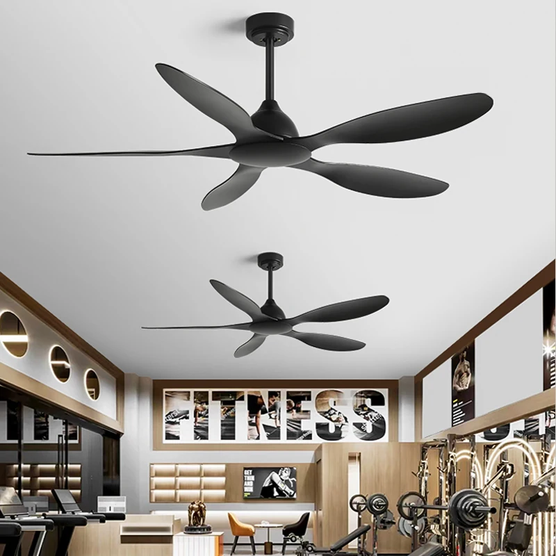 

56Inch Ceiling Fan Modern Restaurant Living Room DC Remote Control Commercial use Office Industry Without Lamp Electric Fan