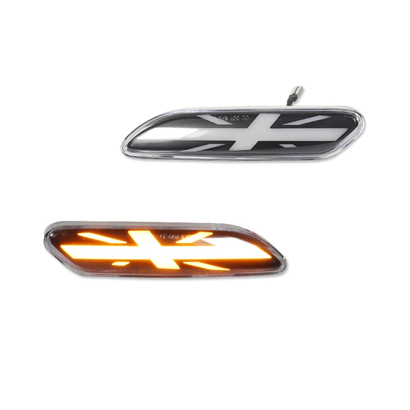 

Последовательные мигающие янтарные светодиодные передние крылья автомобиля, боковые габаритные указатели поворота для MINI Cooper R60 Countryman R61 Paceman 2011-2016