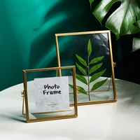 nordic modern gold metal painting picture poster frame diy glass photo frame bed frame poster family decorative photo frames