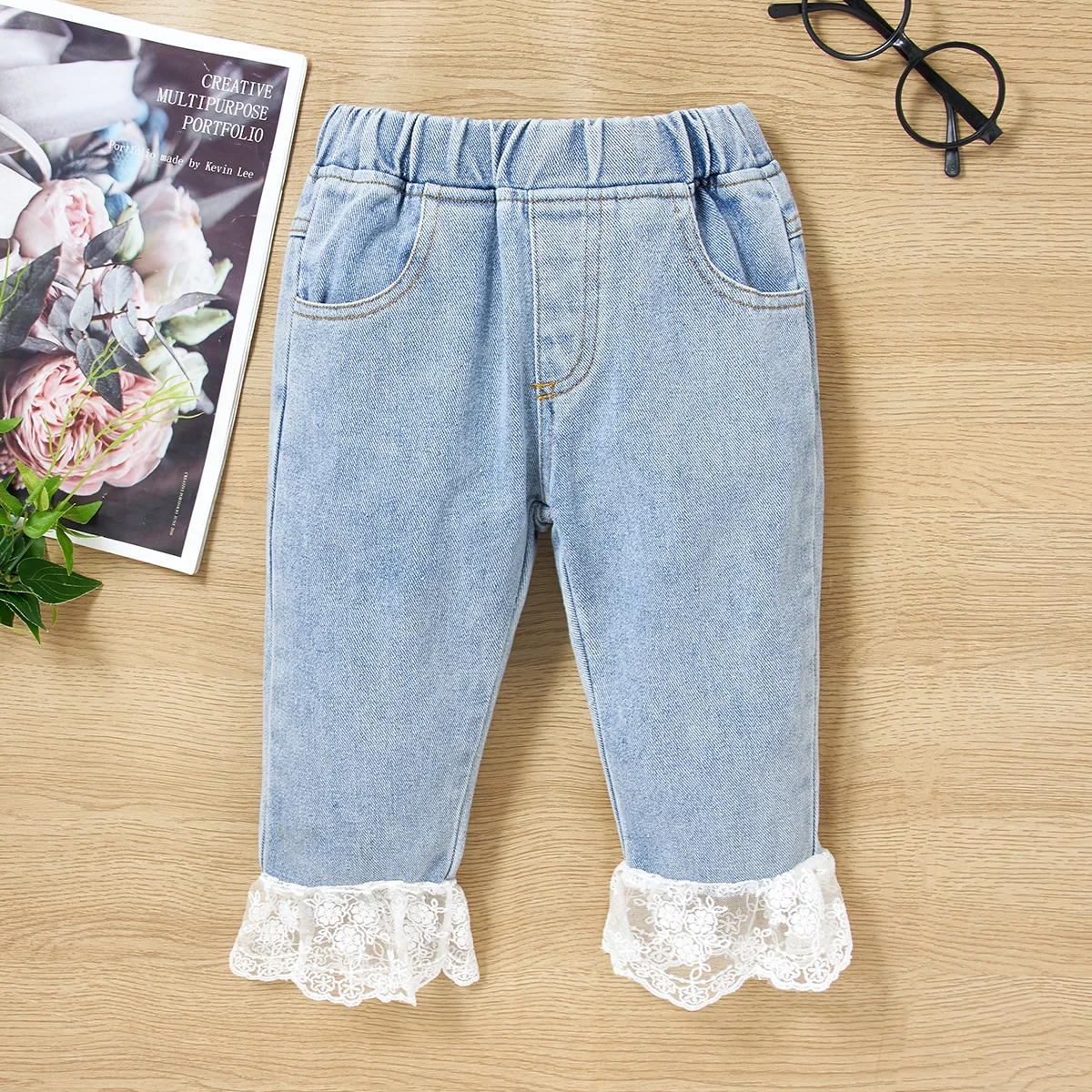 

LAPA Jeans Spring Winter Autumn Girls Casual Lace Trousers