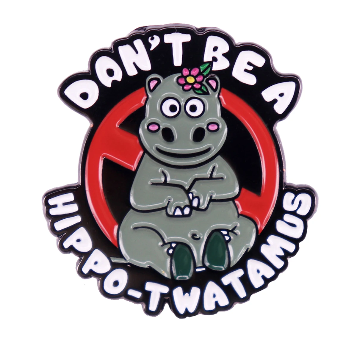 

QE282 Hippo Enamel Pins Animal Brooches for Clothing Lapel Pins for Backpack Badges Men Jewelry Accessories Decoration Gift