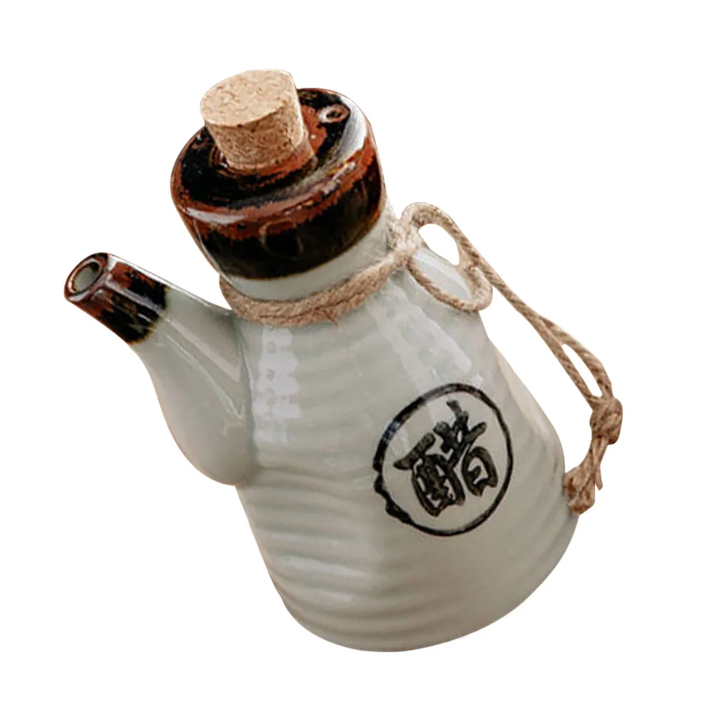 

Bottle Dispenser Oil Vinegar Sauce Ceramic Soy Olive Japanese Cruet Jar Condiment Seasoning Pot Container Shoyu Pourer Storage