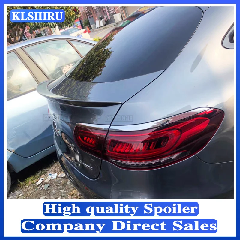 

Высококачественный задний спойлер из АБС-пластика для Mercedes - Benz 2016 2017 2018 2019 GLC Coupe, глянцевый черный или белый