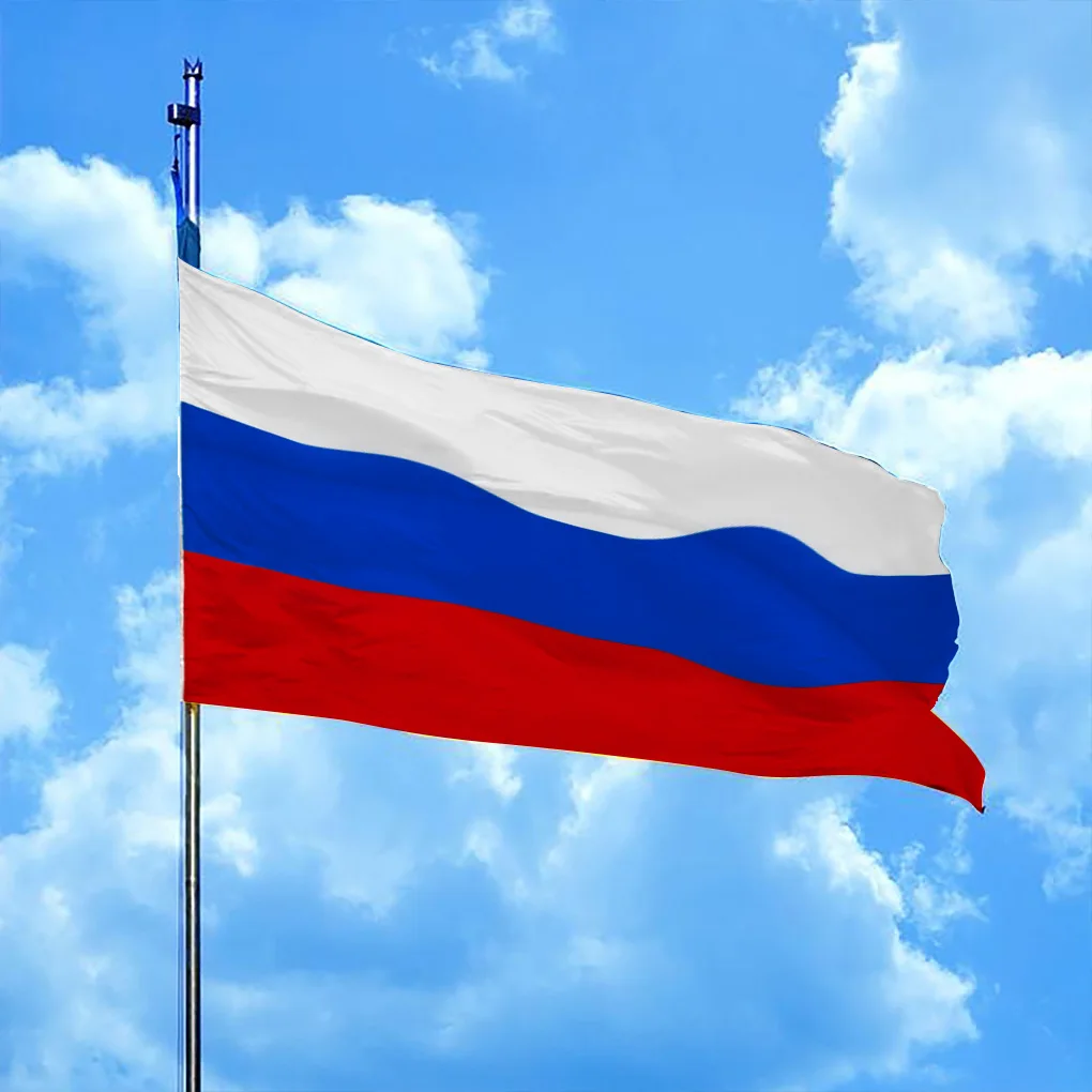 

White blue red Russian Federation Flag 90x150cm Hanging big rus ru russia National flags No Fade Polyeste for Festival Banner