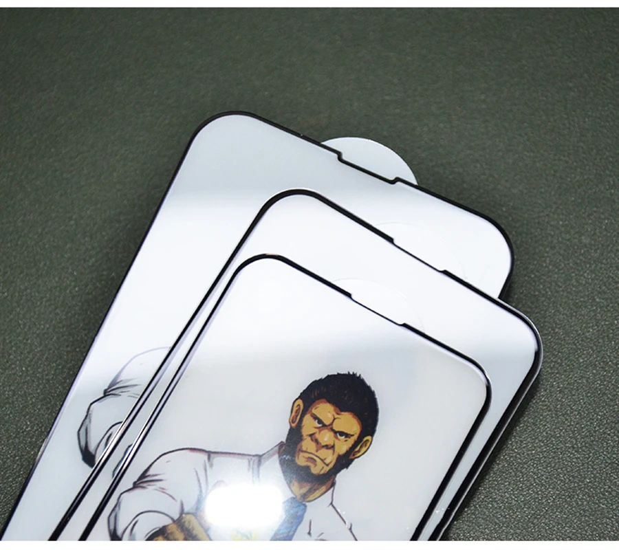 ESD Gorilla 3D High Aluminum Anti-Static Tempered Glass for iPhone 14 13 12 11 Pro Max X XS XR 7 8 Full Glue HD Screen Protector