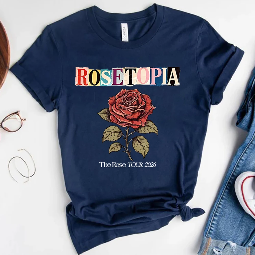 Фото Футболка The Rose Rosetopia Tour 2026 Comfort, винтажная футболка The Rose Kpop с изображением Усунга, Доджуна, Хаджуна, Тэгёма, для концертов, подарок №5