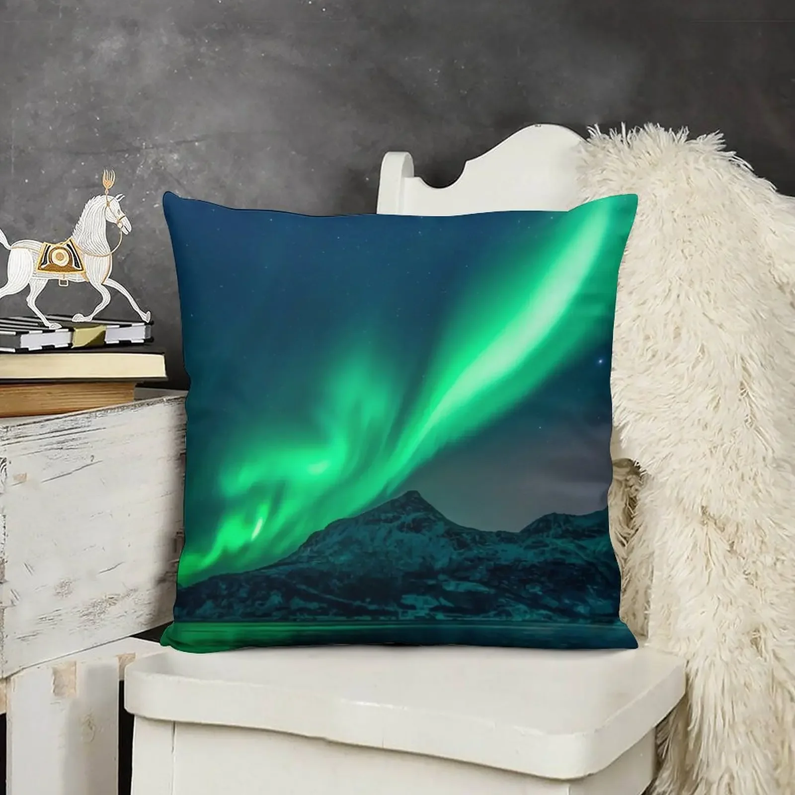 Аврора Бореалис (Северное сияние) Декоративная подушка Осенние украшения Чехлы
