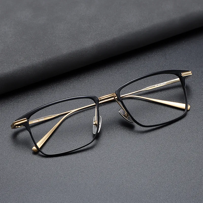 

Ultra Light Titanium Rectangle Spectacle Frame Men Business Full Rim Optical Myopia Glasses Women Japanese Luxury Eyeglasses