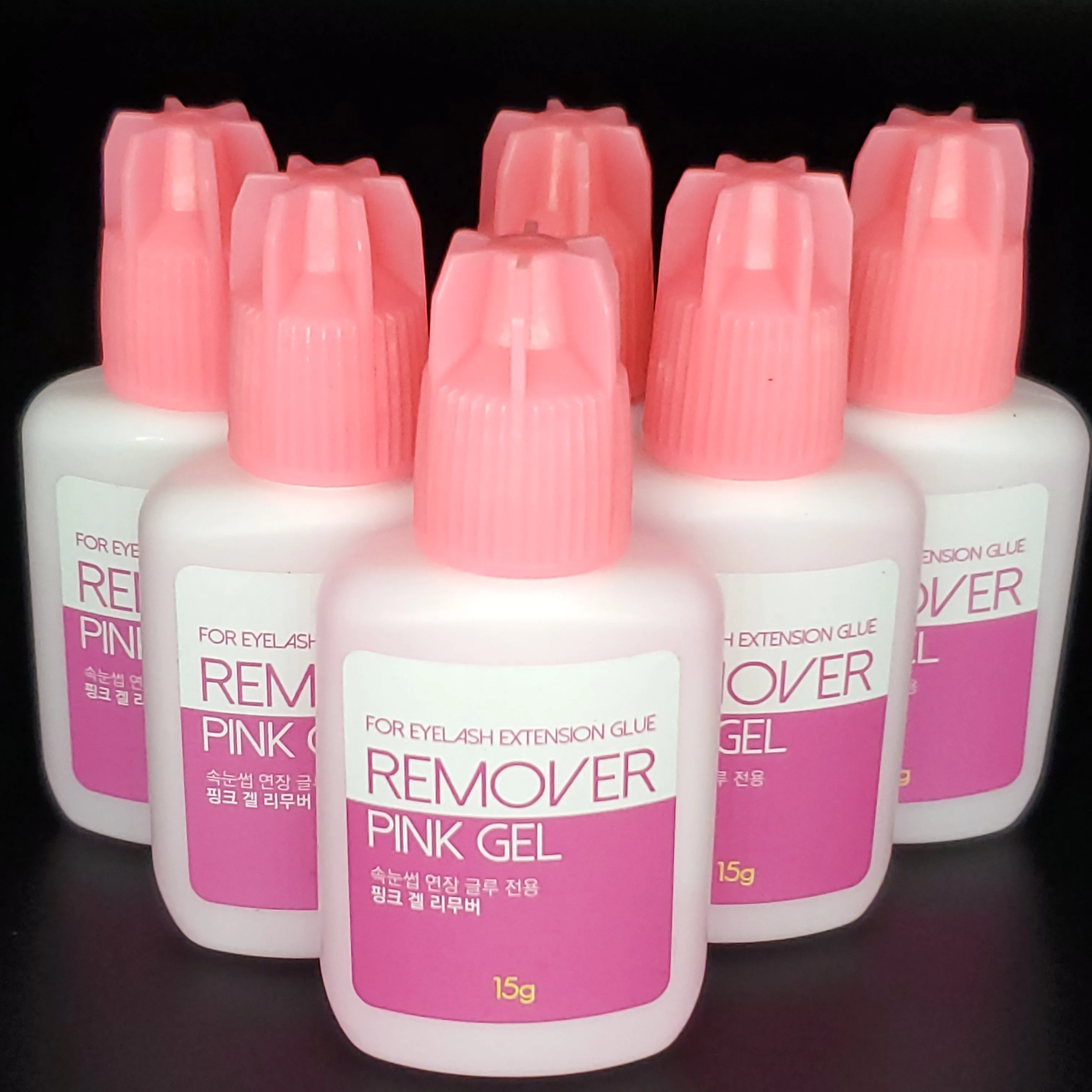 Корейская леди розовый 15 мл Профессиональный гель для снятия клея ресниц
