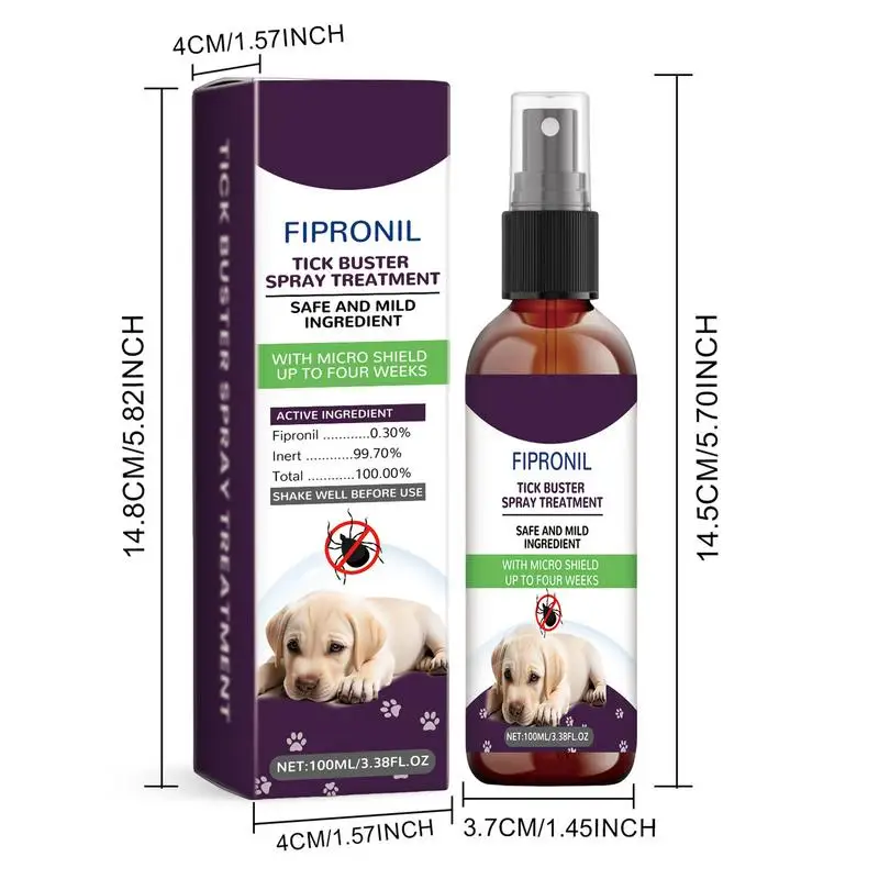 Спрей для кожи домашних животных средство удаления Вшей контроля клещей спрей 100