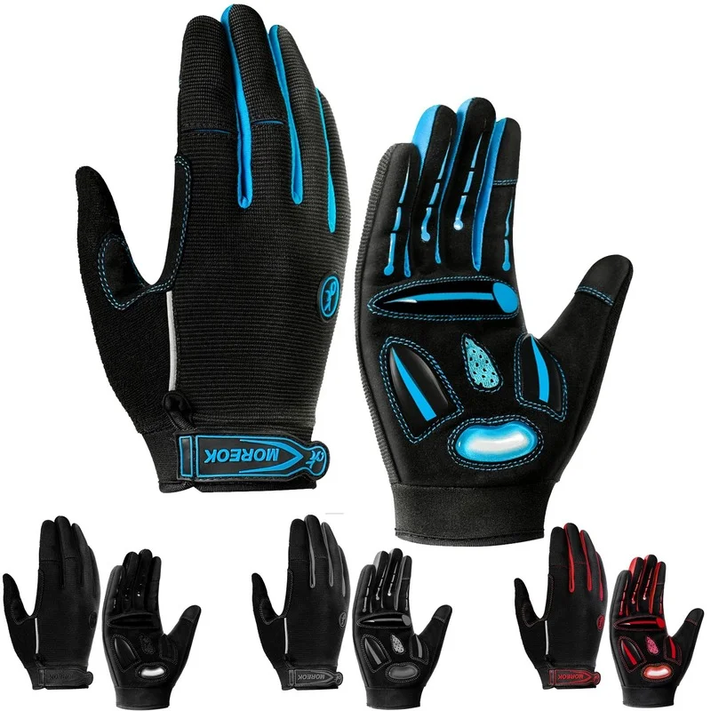 

Cycling Gloves Full Finger Winter Bike Gloves 5MM SBR+Liquid Gel Padded Anti-Slip Shock-Absorbing Touchscreen Gloves Bicycle