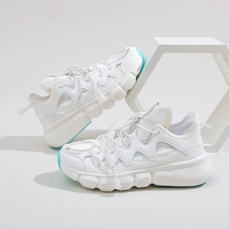 

Кроссовки Youpin мужские/женские повседневные, Модная легкая обувь на толстой подошве, мягкие дышащие, для бега, пара