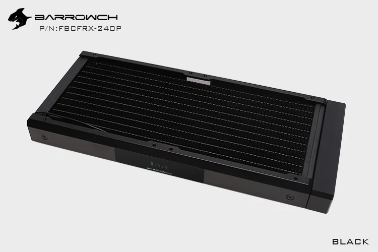 Модульный медный радиатор Barrowch 240 мм с OLED дисплеем акриловый/входной модуль POM