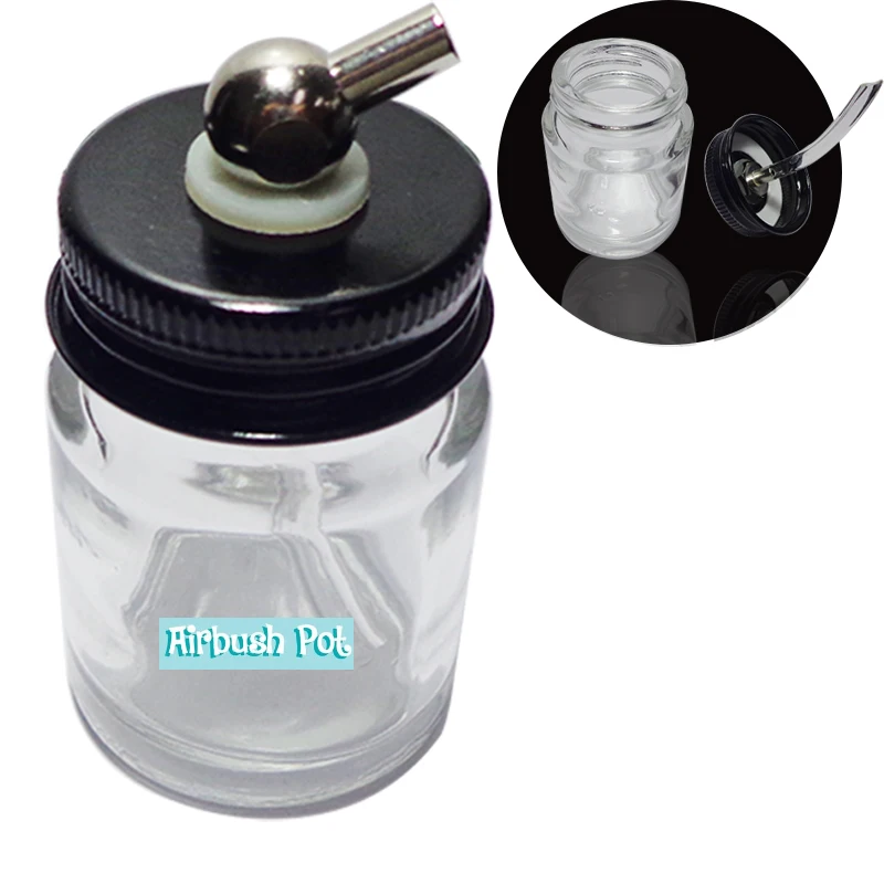 

Аэрограф Pinkiou, стеклянная бутылка, баночка, аэрограф, стандартная всасывающая крышка для краски, насос для распылителя Top Wholesale 2 шт./лот