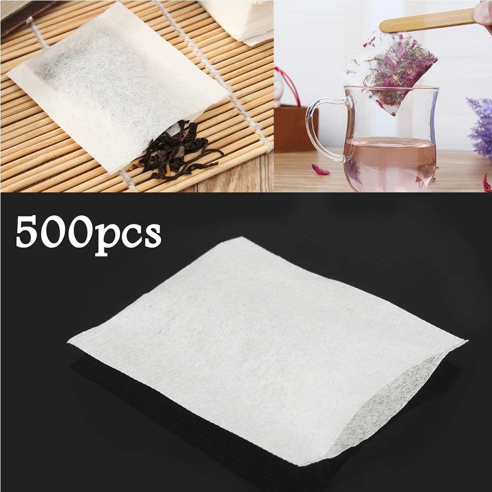 

Herb Empty Teabags Loose Tea Bags Heat Seal Eco-friendly Soft Pepper Powder 500Pcs Filter 5.5x6.2cm Pro Top 2018