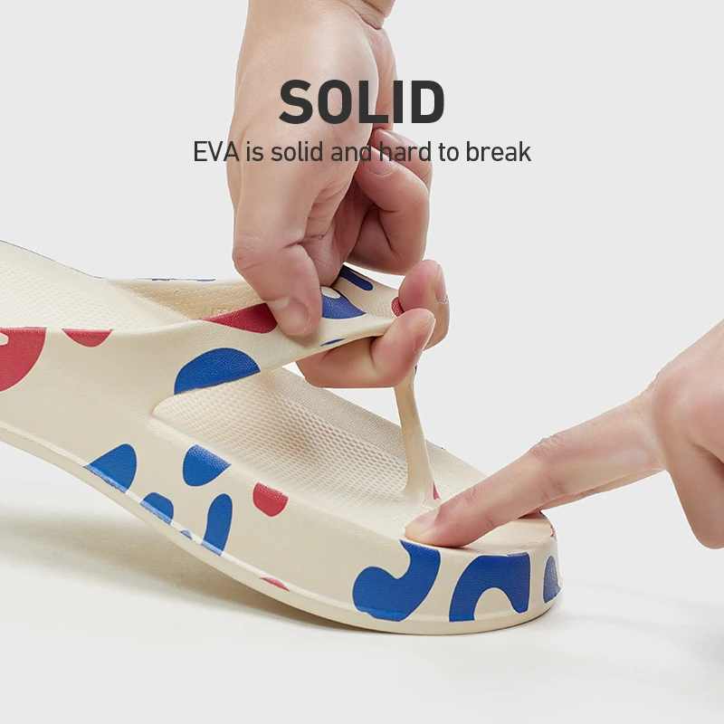 UTUNE Print EVA Thick Bottom New Flip-flops for Women Men Summer Non-slip Home Bottom Slides Bathroom Sandal Outdoor Men Shoes