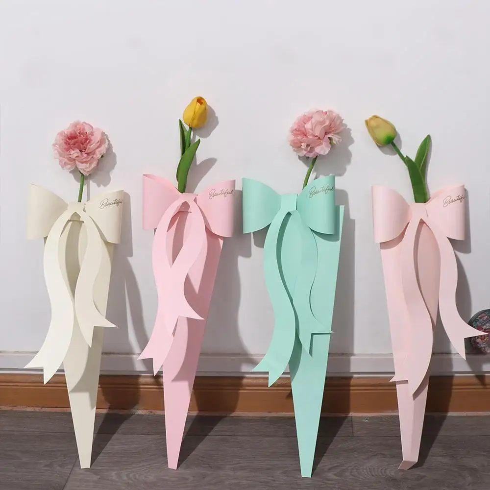 Декоративная Картонная Коробка Для Букета Цветов Подарочная В Форме Лука Роз