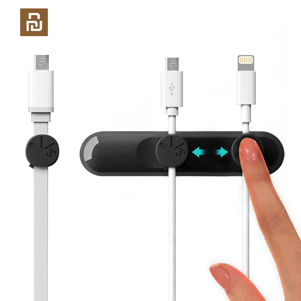 

Bcase TUP Magnetic Desktop Cable Clips Cord Management Tiny 3 Size in 1 Wire Cable Organizer