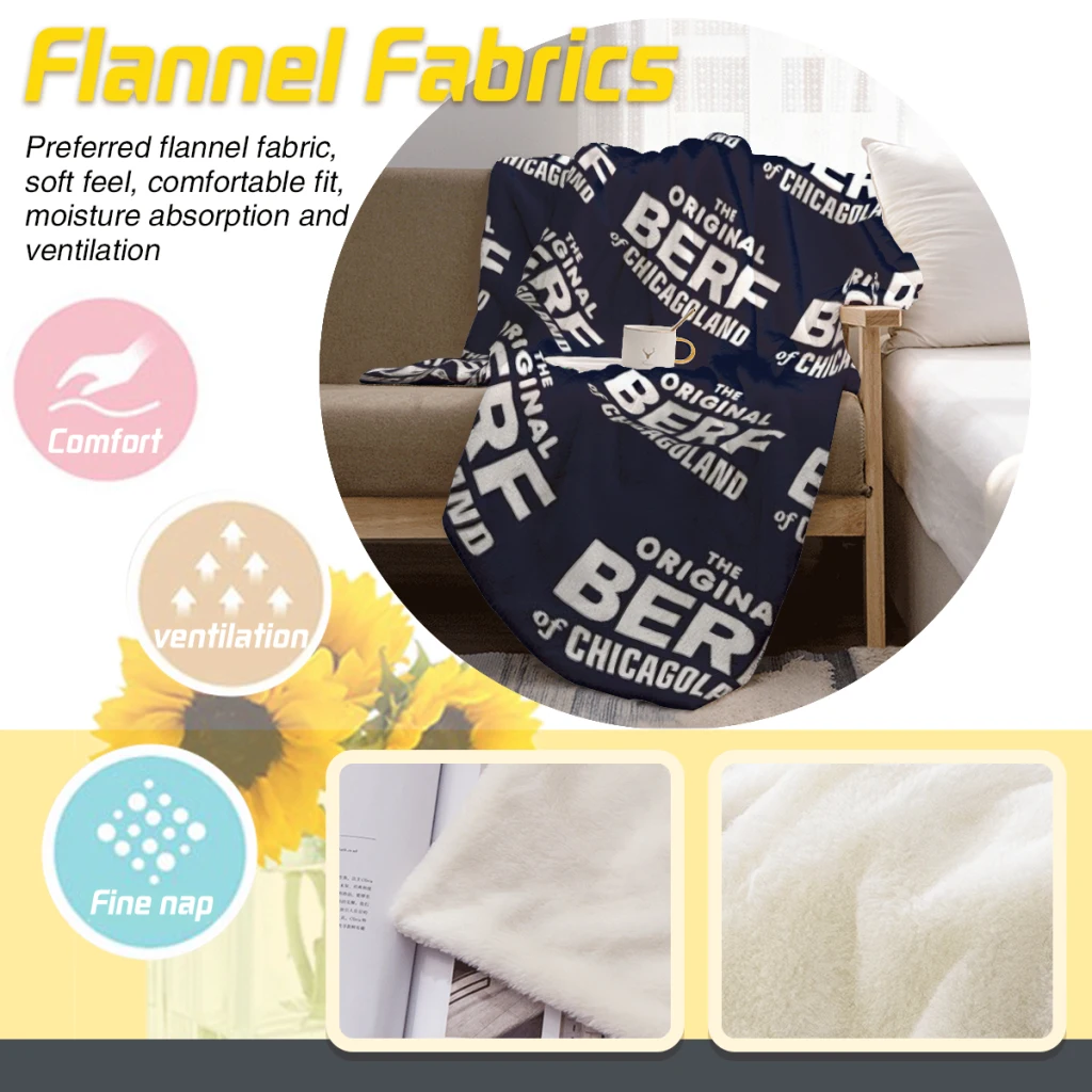 Оригинальное одеяло BERF Chicagoland Текстильный декор портативные супер мягкие Пледы