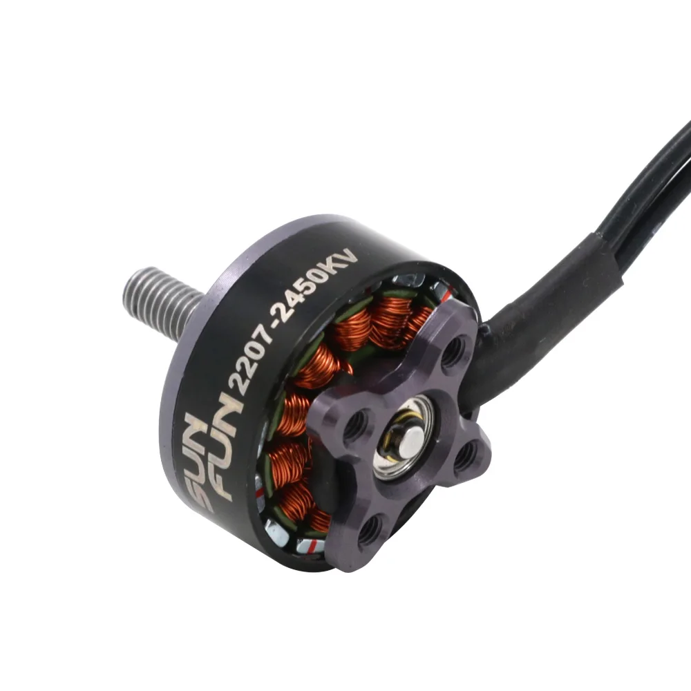 Гоночный бесщеточный двигатель SUN FUN 2207 1750KV 2450KV 2750KV 4-5S CW Thread FPV Для ру дрона
