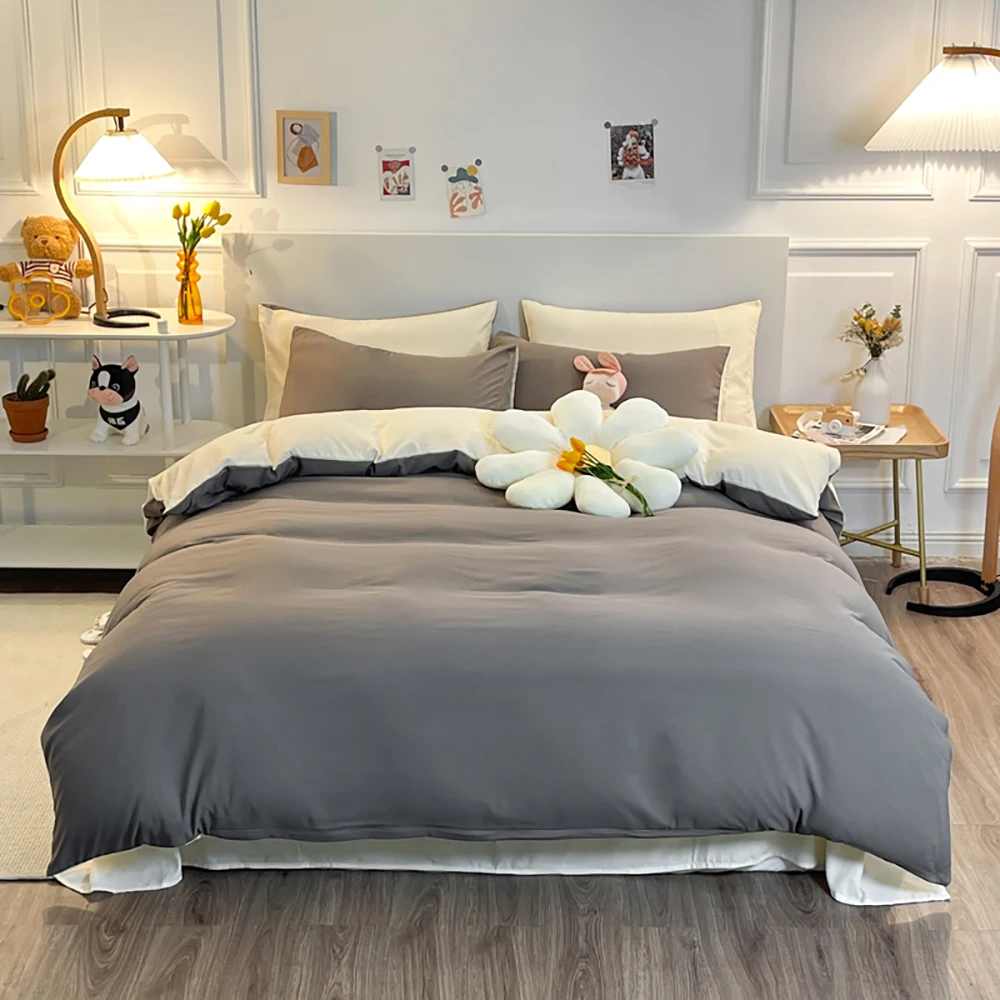 

Однотонный Комплект постельного белья однотонный, 220x240 см