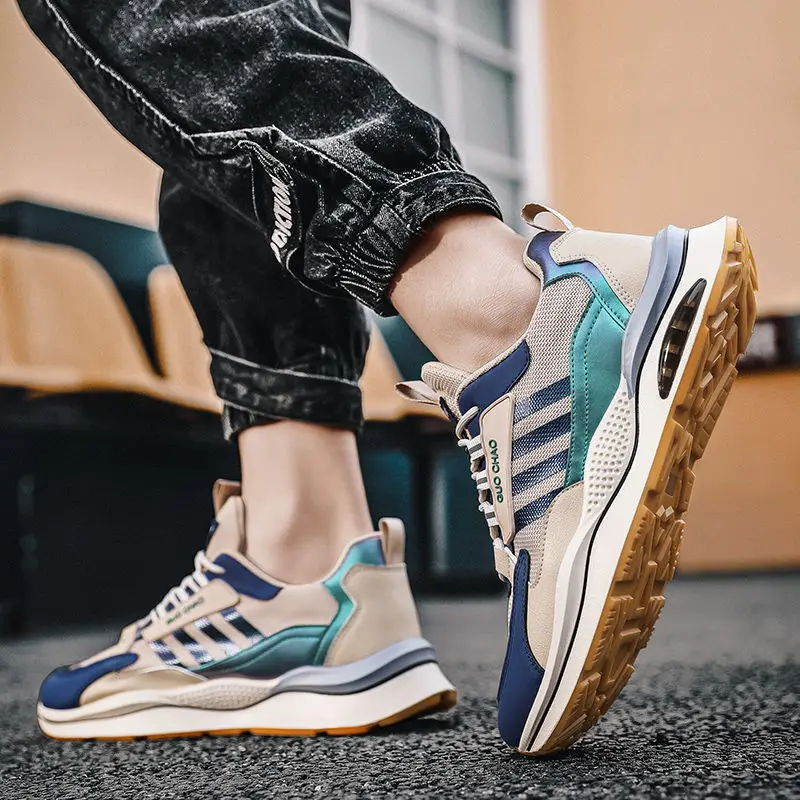 Men's Shoes 2022 New Summer Fashion Breathable Sports Casual Forrest Gump Shoes Dad Tide Shoes Men's Footwear