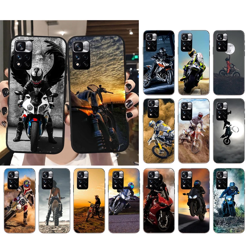 

Phone Case For Xiaomi Redmi Note 12 Pro 11S 11 10 Pro 9Pro 8Pro Note9 10S Redmi 10 10C 9C Moto Cross Motorcycle Sports Case