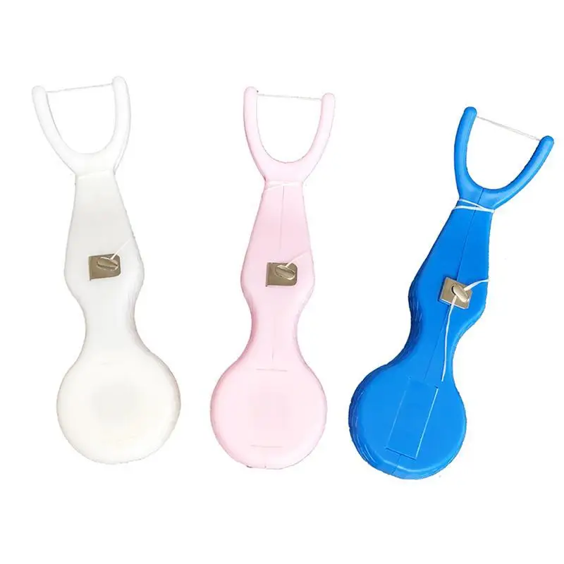 

3pcs/1pc Dental Floss Pick Built-In Spool Flosser Wire Replacement Core Dental Floss Holder Interdental Brush Wire Tooth Cleaner