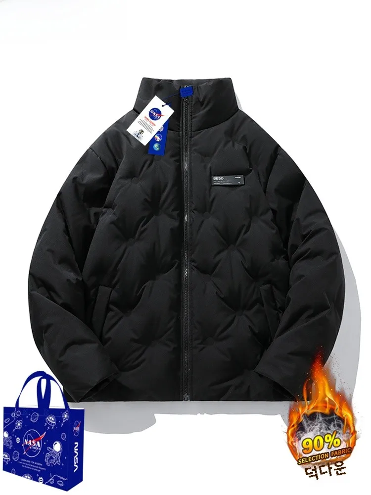  Легкий пуховик мужской зимний новый теплый парный образ нейтральный Sle