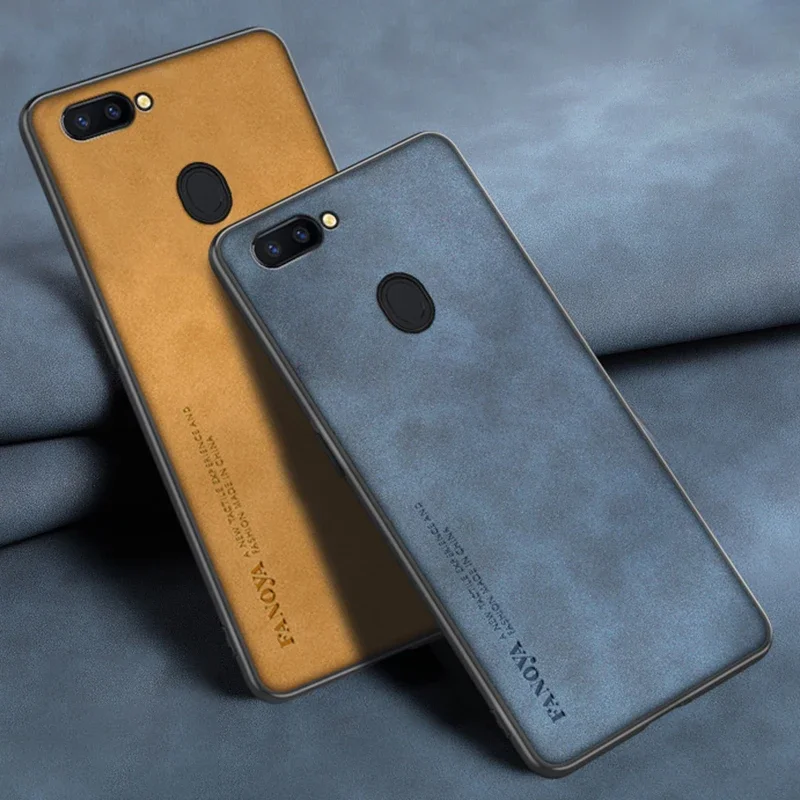 Роскошная задняя крышка из искусственной кожи для OPPO R11 R11S R9 R9S F1 Plus Матовая