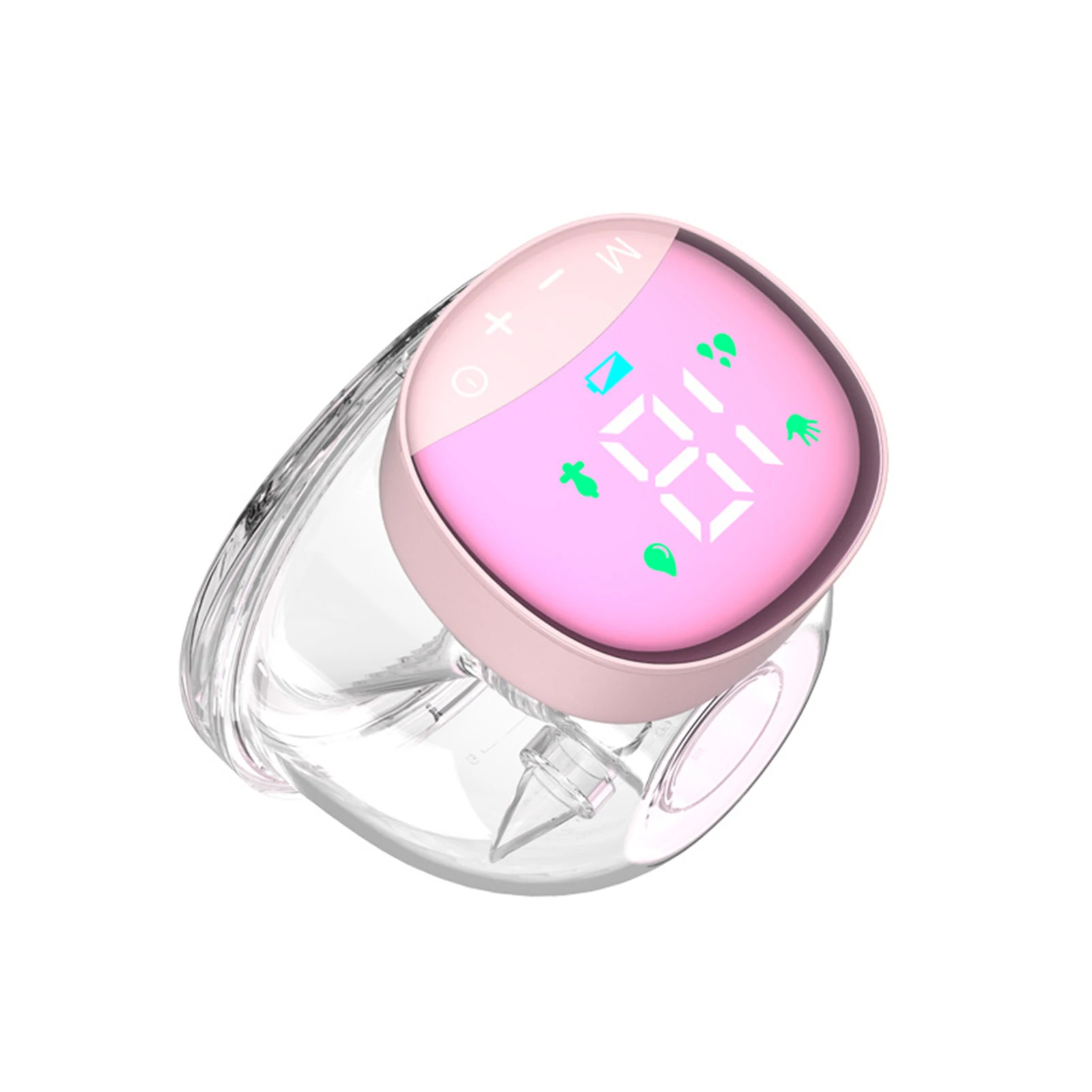 

Портативный Электрический молокоотсос с функцией Hands-free, фотографический дисплей, низкий уровень шума, молокоотсос для дома и улицы, детский уход