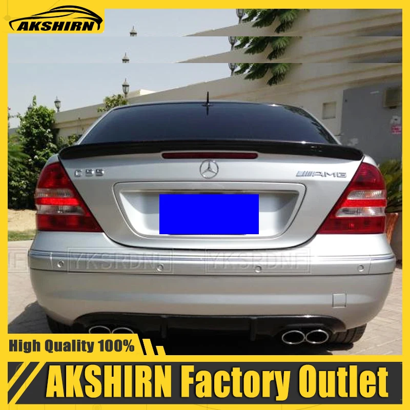 

W203 Carbon Fiber/FRP Rear Wing Lip Spoiler for Mercedes-Benz C-class W203 C180 C200 C260 C320 2001 2002 2003 2004 2005 2006