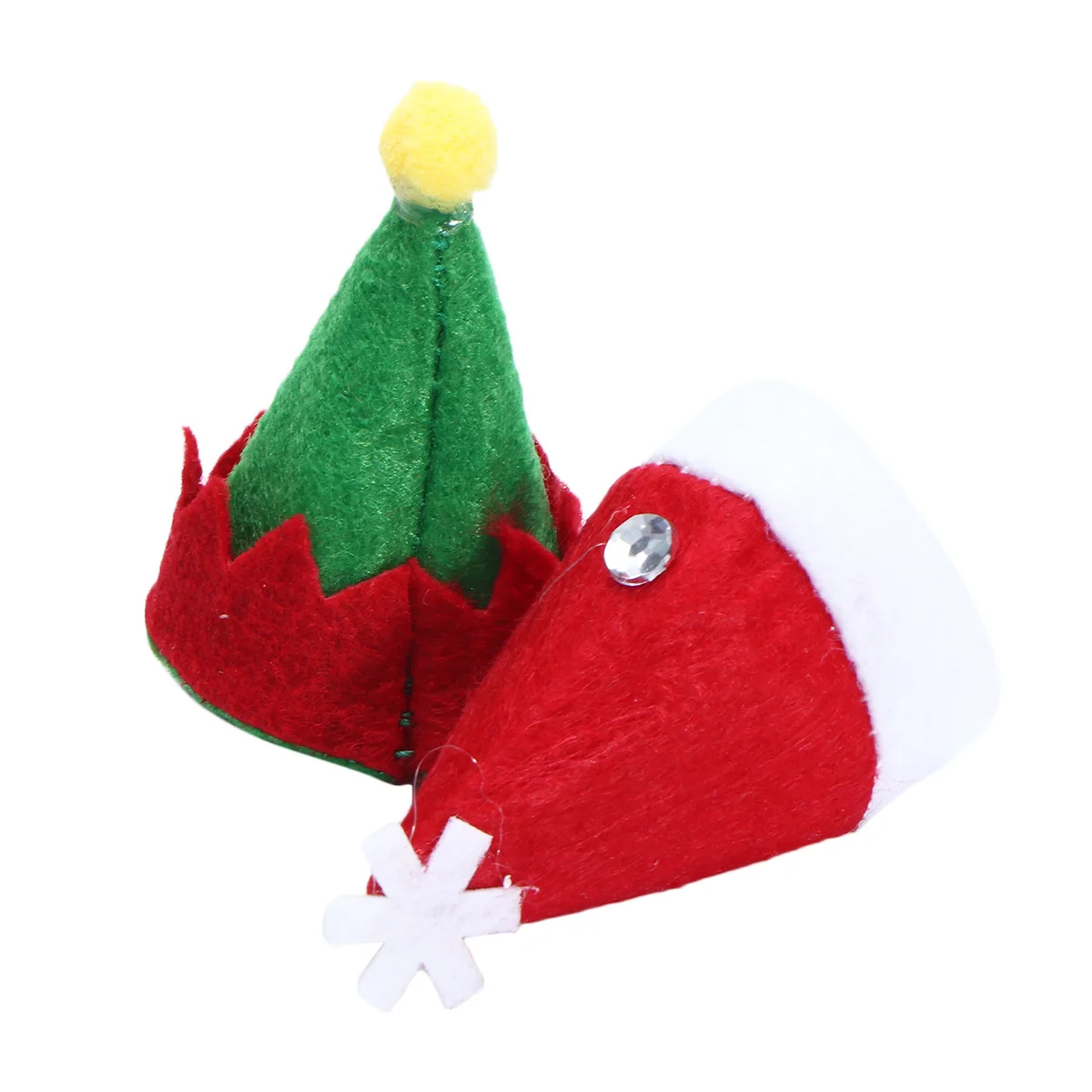 

24pcs Lollipop Wraps DIY Christmas Hat Bottle Toppers Cap Lollipop Candy Cover Diy Craft Hat Holiday Party Favor